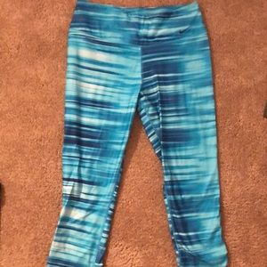 Blue nike workout leggings